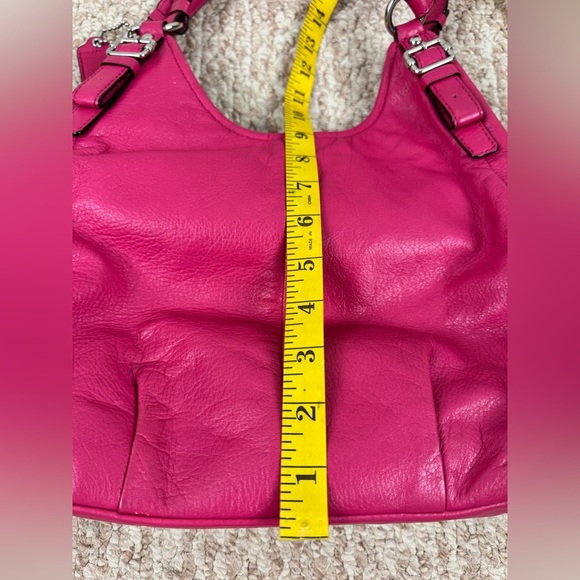 Coach Maggie Madison Fuchsia Soft Leather Shoulder Bag - Picture 12 of 16